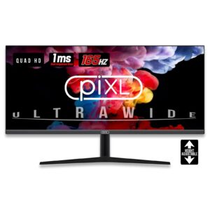 piXL's  34-inch WQHD UltraWide 165Hz gaming monitor