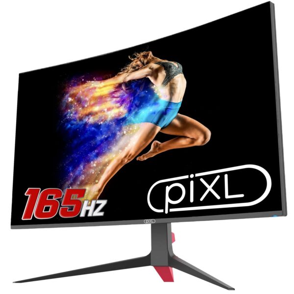piXL CM32GF5 32 Inch Curved Gaming Monitor, 144Hz/ 165Hz, 5ms Response Time, Frameless, Freesync, G-Sync, 1920 x 1080 Full HD, DisplayPort, HDMI, VESA Mount, - Image 6