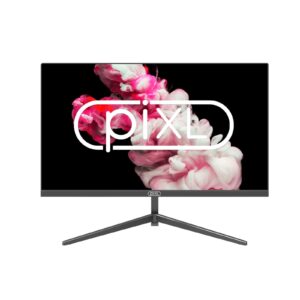 piXL PX27IHD 27 Inch Frameless Monitor, Widescreen IPS LCD Panel, True -to-Life Colours, Full HD 1920x1080, 5ms Response Time, 75Hz Refresh, HDMI, Display Port + Speakers