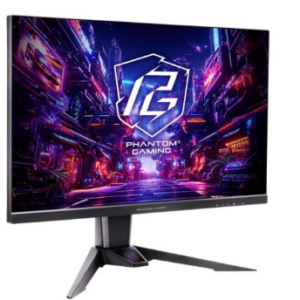 Asrock 27" Phantom Gaming QHD IPS Gaming Monitor (PG27QFT2A), 2560 x 1440, 1ms, 2 HDMI, DP, 180Hz, HDR 400, Wi-Fi Antenna