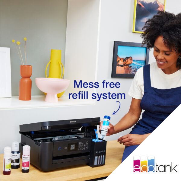 EcoTank ET-2851  A4   ( Print scan copy )  Save up to 90% on the cost of ink* with an EcoTank ink tank printer - Image 11