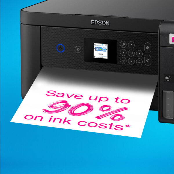 EcoTank ET-2851  A4   ( Print scan copy )  Save up to 90% on the cost of ink* with an EcoTank ink tank printer - Image 9