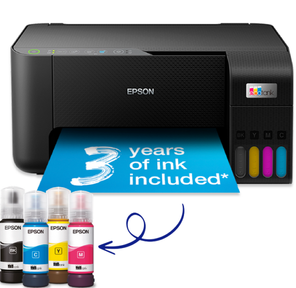 Epson EcoTank ET-2810  & ET-2862   A4 Colour Multifunction Inkjet Printer