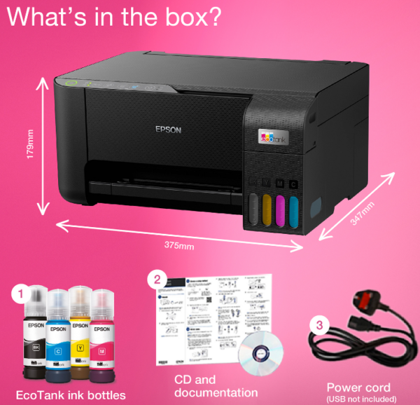 Epson EcoTank ET-2810  & ET-2862   A4 Colour Multifunction Inkjet Printer - Image 4