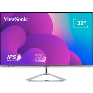 Viewsonic 32"  Full HD, Frameless IPS Monitor, 1080p, 1920 x 1080 Resolution, 75Hz, HDMI, VGA, DisplayPort, Speakers
