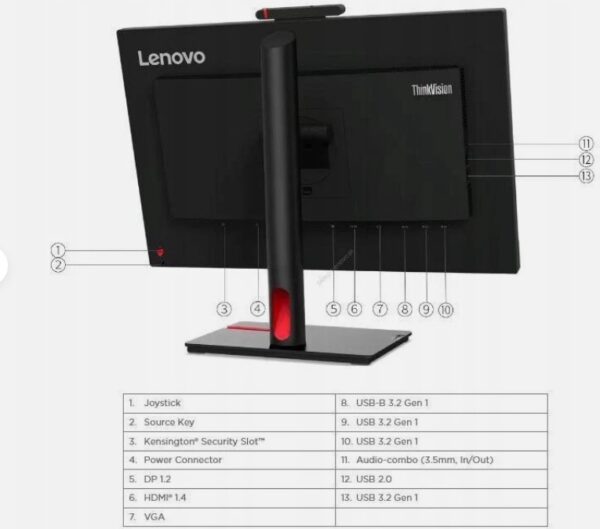 Lenovo ThinkVision T24v-30 23.8"  FHD Video Conferencing Monitor - Image 11