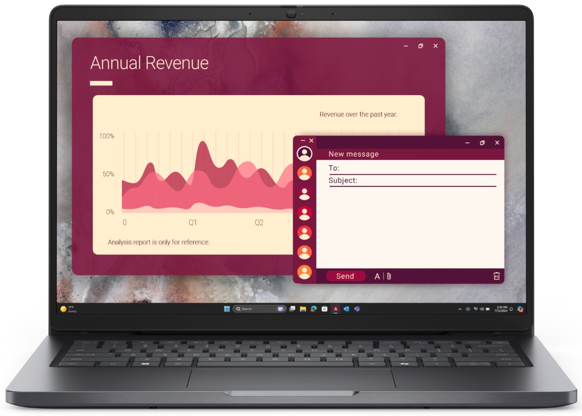 DELL Pro 14 PC14250 Intel Core 5 120U Laptop 14" Screen 35.6 Cm Full HD+ 8 GB DDR5-SDRAM 512 GB SSD Wi-Fi 6E (802.11ax) Windows 11 Pro - Image 5