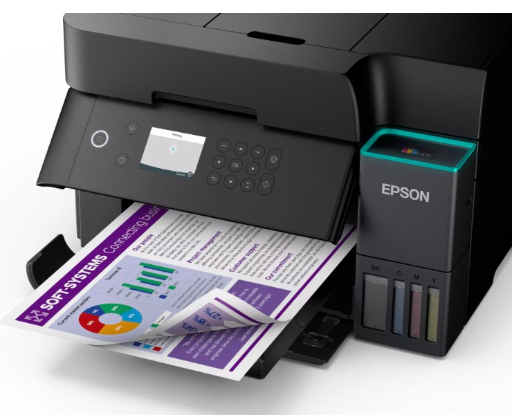 Epson EcoTank ET-3950 Three-In-One Wi-Fi Printer with High Capacity Integrated Ink Tank System - Image 10