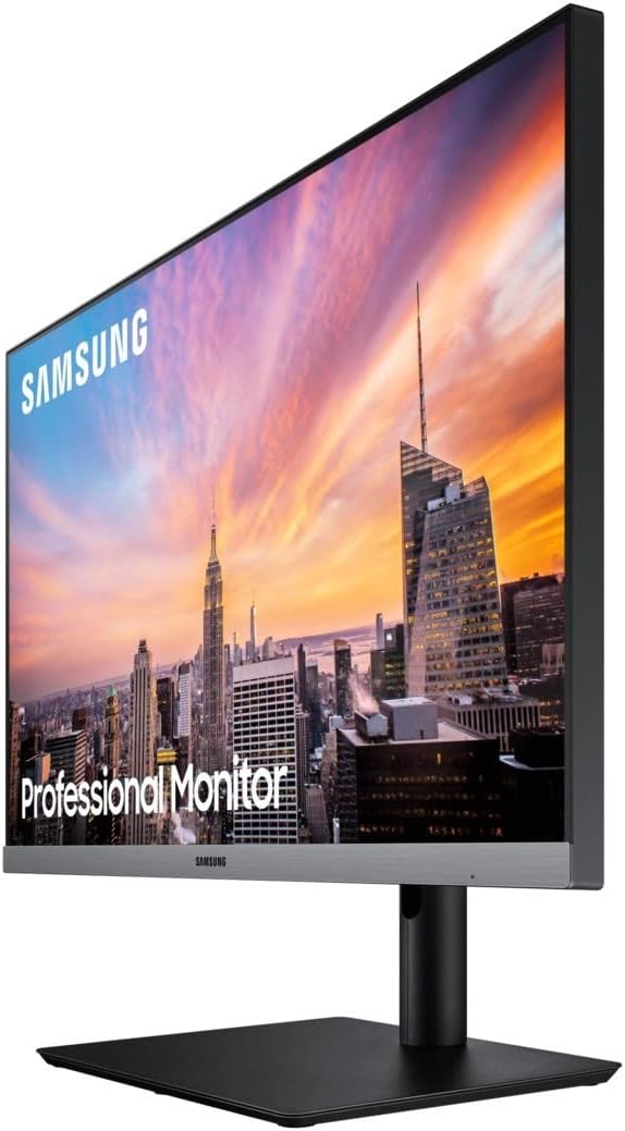 Samsung 24" Pro Series LS24R650FDU ( Ultra-thin bezel for business users) Height adjustable tilt, swivel, and pivot (rotation) - Image 4