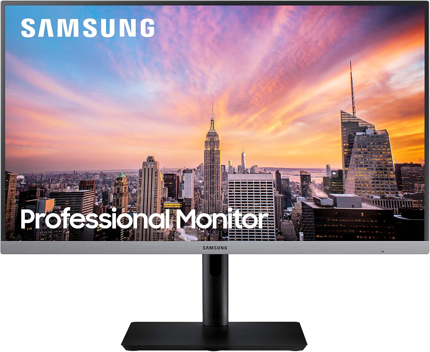 Samsung 24" Pro Series LS24R650FDU ( Ultra-thin bezel for business users) Height adjustable tilt, swivel, and pivot (rotation)
