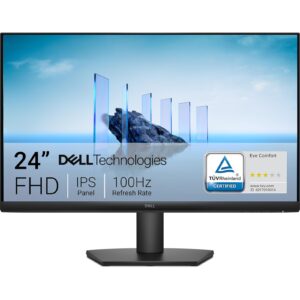 Dell SE2425HM 24 Inch Monitor, Full HD (1920x1080), 100Hz, IPS, 5ms, VESA HDMI, VGA