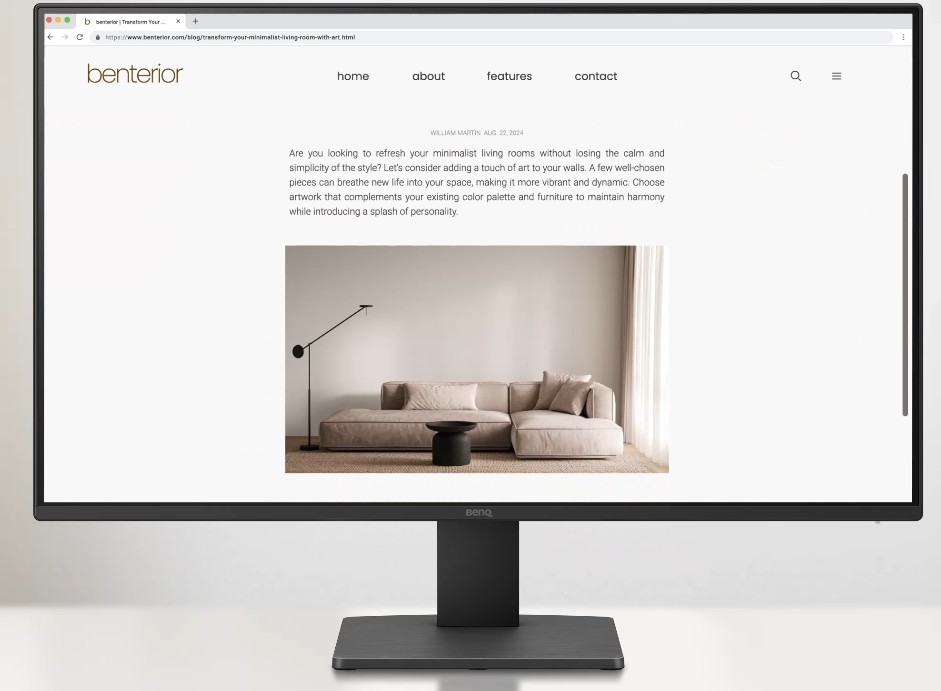 BENQ 27" Monitor GW2791 27" Full HD IPS Monitor, DisplayPort HDMI - Image 7