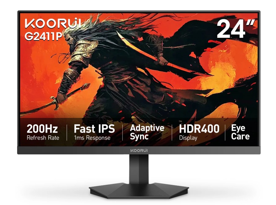KOORUI G2411P 24-inch IPS FHD 200Hz Budget Gaming Monitor