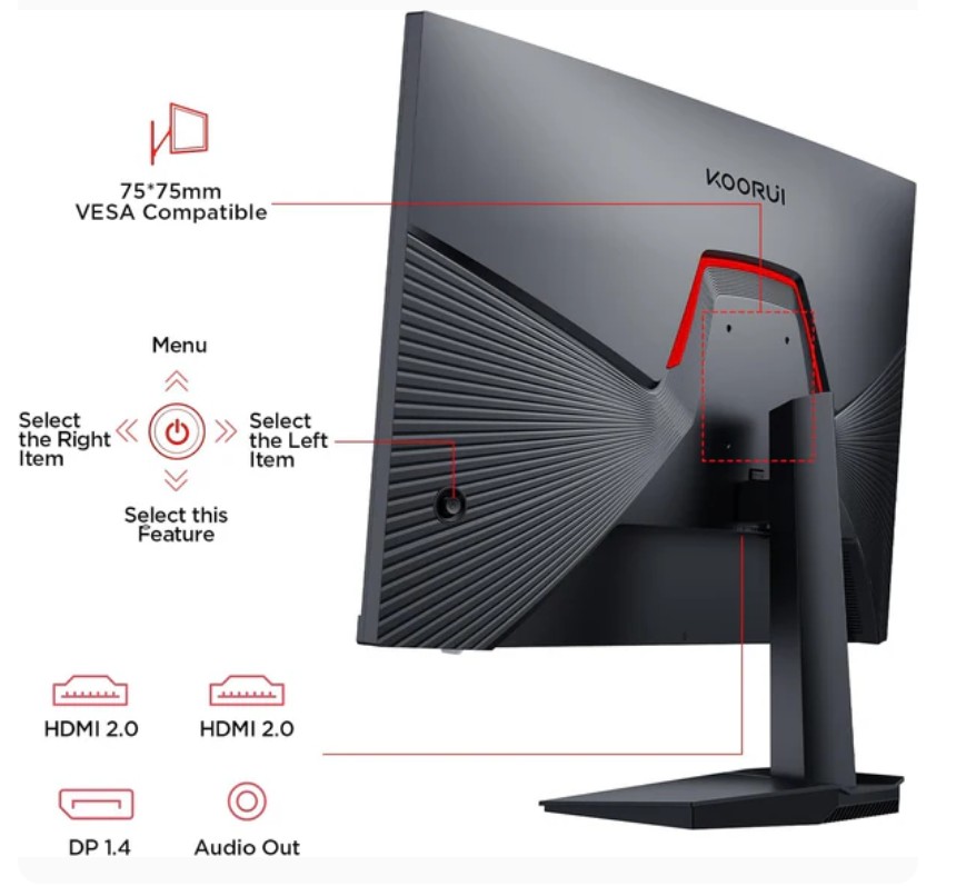 KOORUI G2411P 24-inch IPS FHD 200Hz Budget Gaming Monitor - Image 13