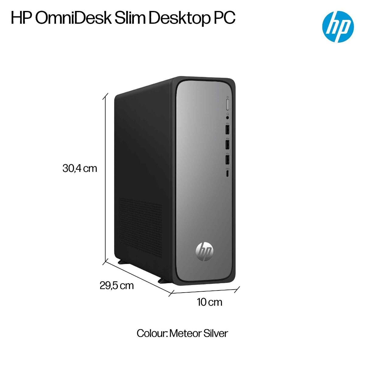 HP OmniDesk Slim Tower STARTER SYSTEM INTEL CORE I3 8GB RAM 256GB SSD Windows 11 Home - Image 3