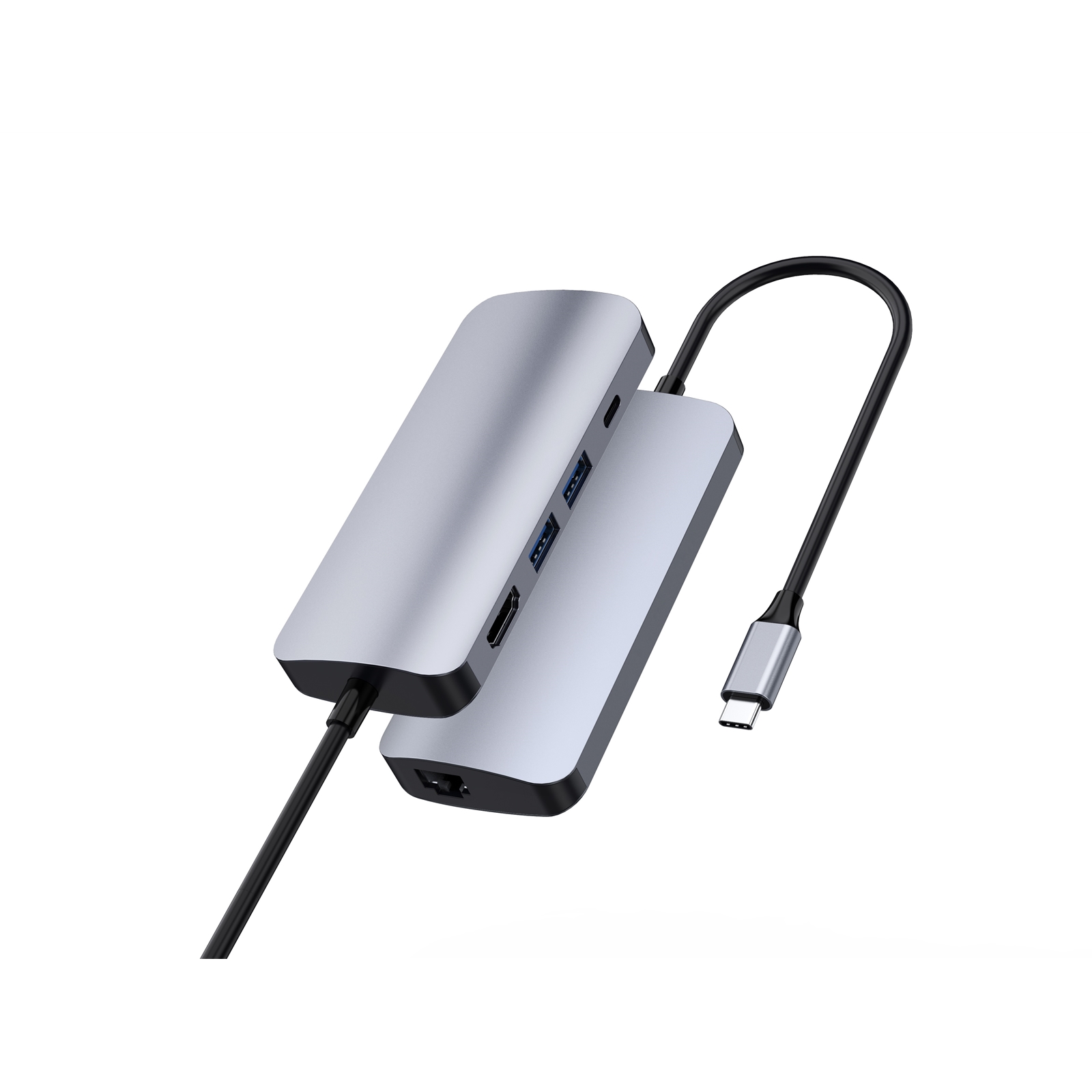 Prevo C501R 4-In-1 USB-C Networking Hub Docking Station with RJ-45 Gigabit Ethernet, 60W Passthrough, USB-A USB 3.0, 4K HDMI for PC, Laptop, Tablet - Windows & Mac iOS Compatible - Image 2