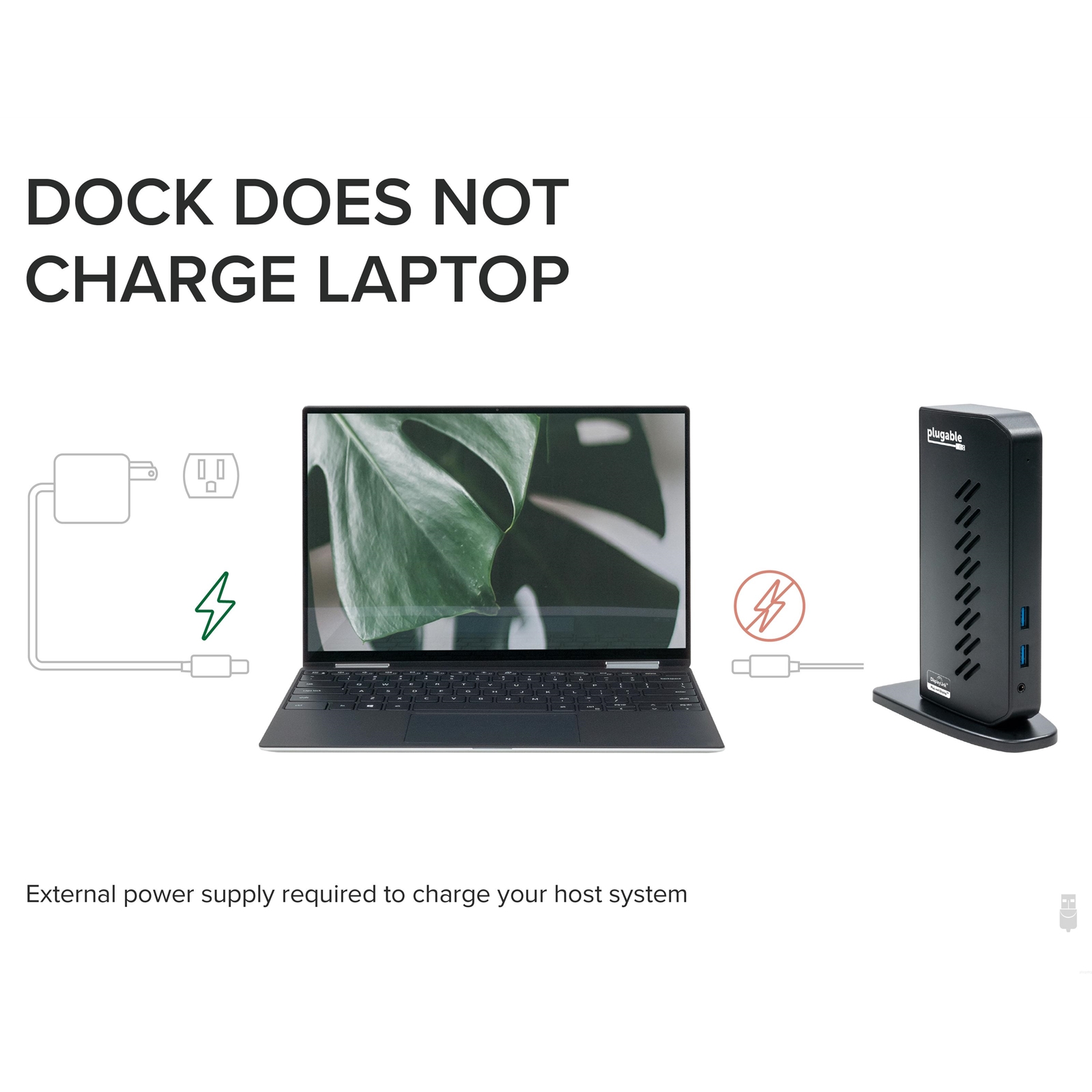 Plugable UD-3900 USB-A/USB-C Dual Monitor Universal DisplayLink Certified Docking Station - Image 5