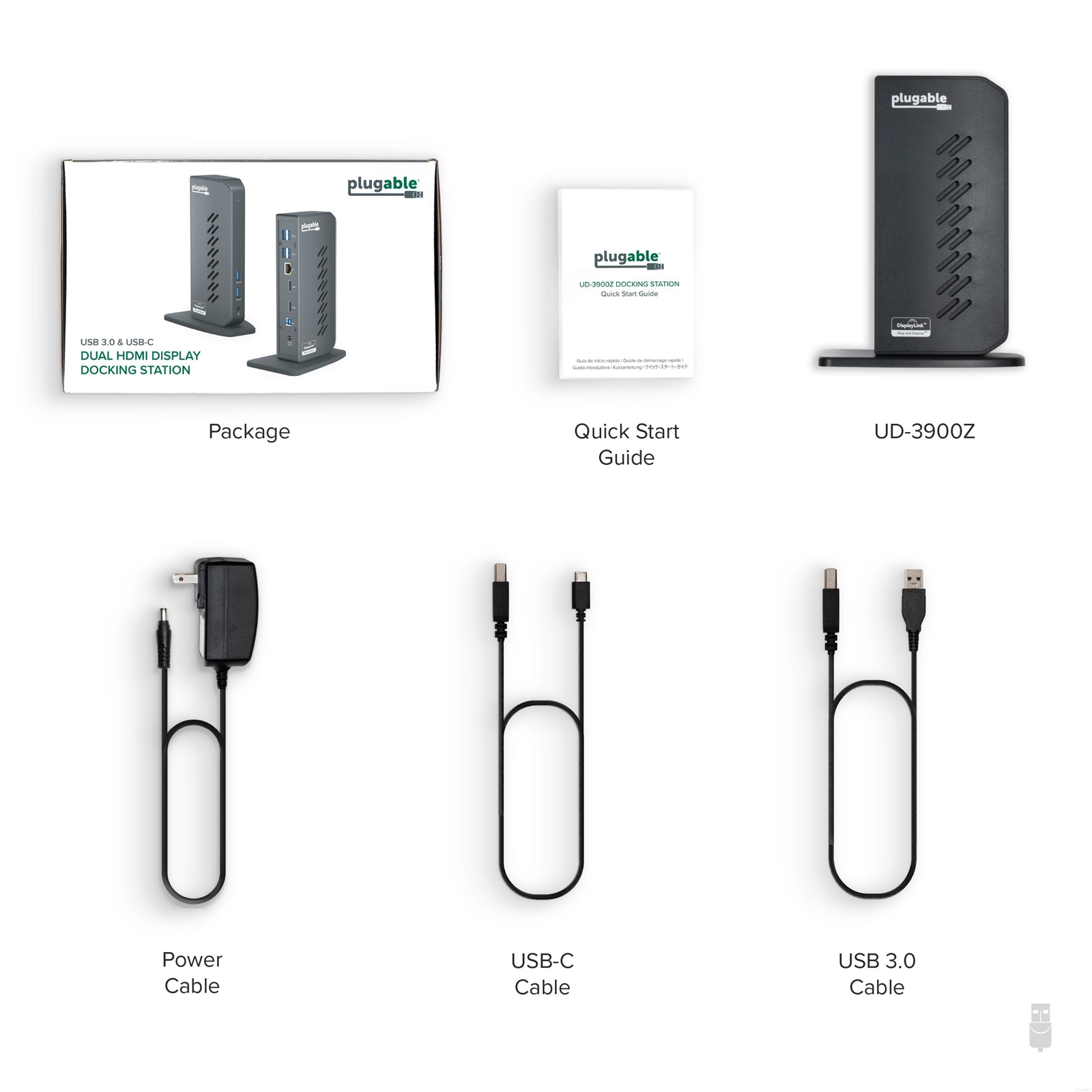 Plugable UD-3900 USB-A/USB-C Dual Monitor Universal DisplayLink Certified Docking Station - Image 7