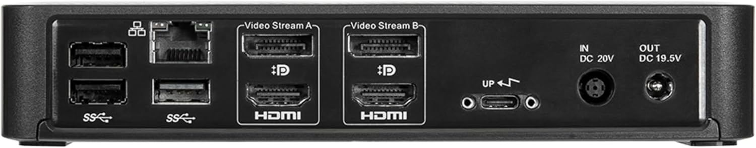 Used with warranty Targus USB-C Docking Station, Universal USB-C DV4K, Dual Monitor, HDMI, 100W Power Delivery - Black (DOCK182EUZ) - Image 3