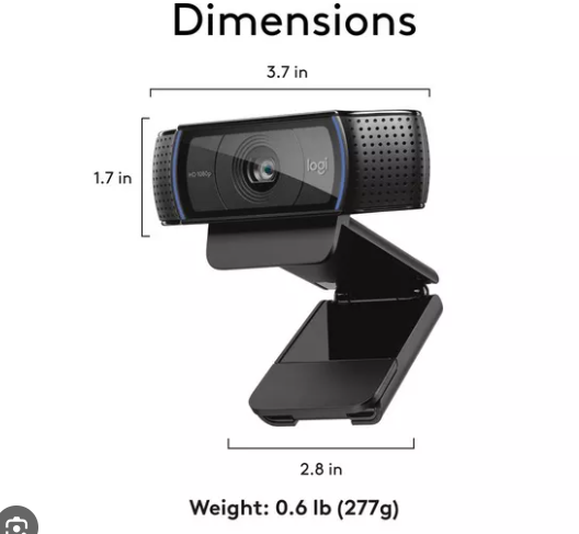 LOGITECH HD Webcam C920 It delivers full HD video (1080p at 30fps) and clear, stereo sound - Image 2
