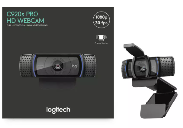LOGITECH HD Webcam C920 It delivers full HD video (1080p at 30fps) and clear, stereo sound