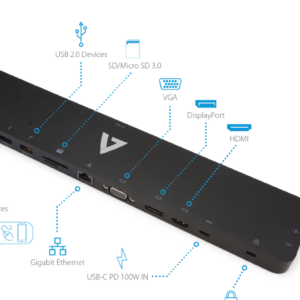 USB-C Docking Station Alt-Mode and Pass through Power Delivery Charging