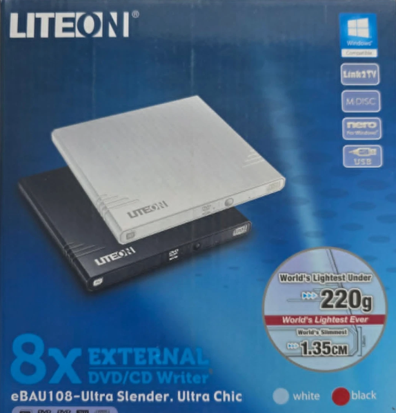 External Optical Drive DVD CD drive eBAU108 is the world's lightest - Image 6